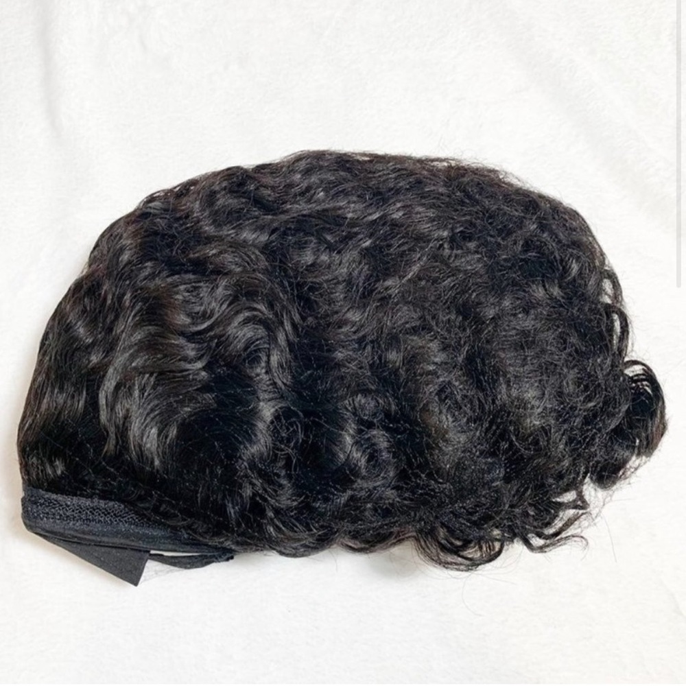 NEW MsLynn 100% human hair 12" headband curly wig. A little short for me.